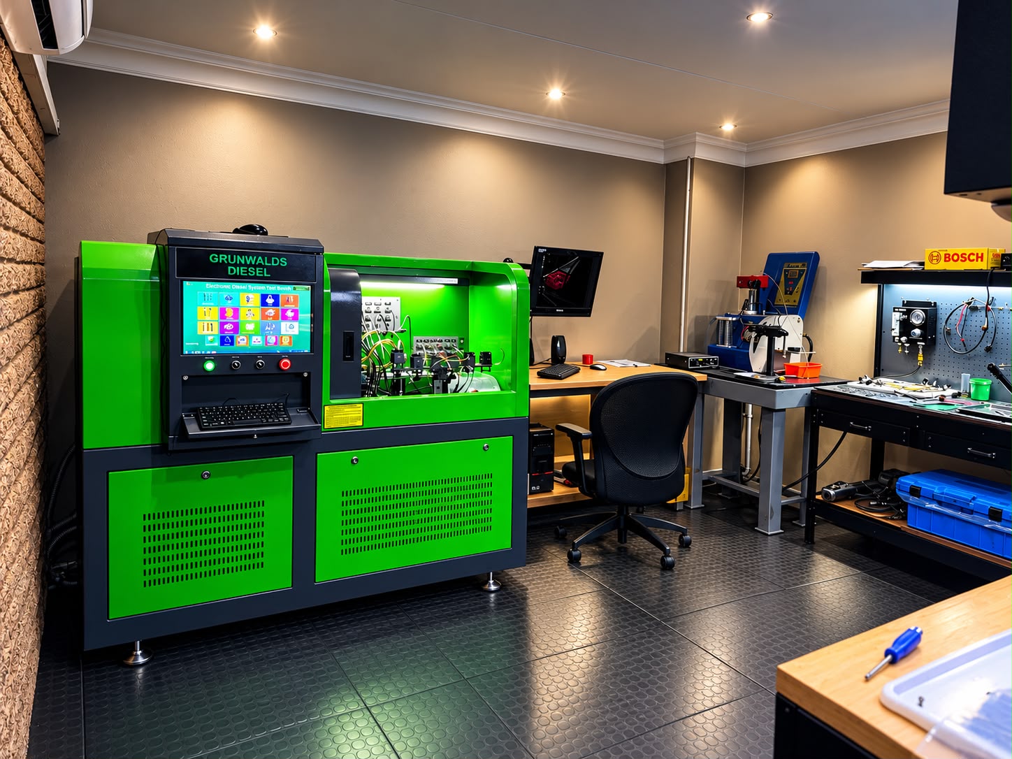 Grunwalds Diesel Division diagnostic equipment and workshop